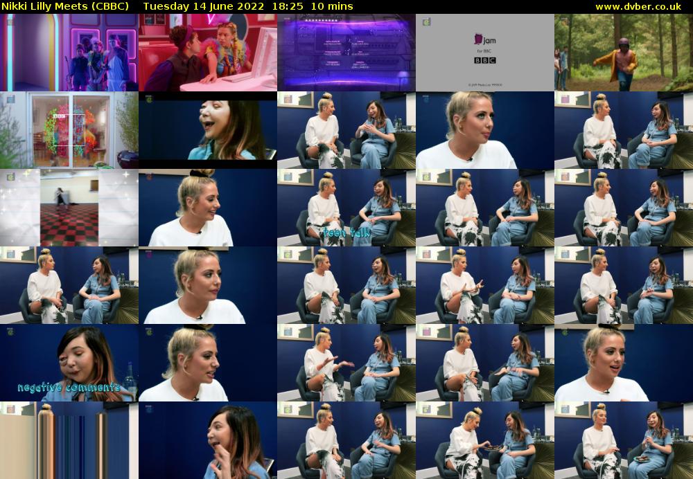 Nikki Lilly Meets (CBBC) Tuesday 14 June 2022 18:25 - 18:35