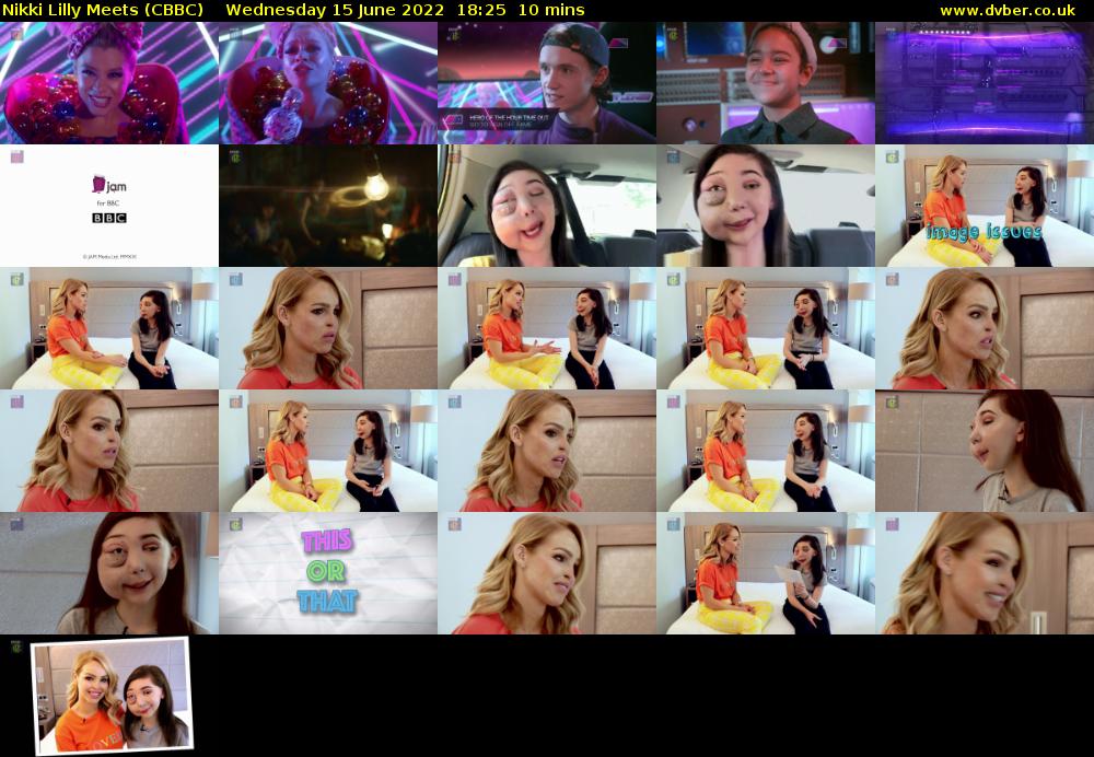 Nikki Lilly Meets (CBBC) Wednesday 15 June 2022 18:25 - 18:35