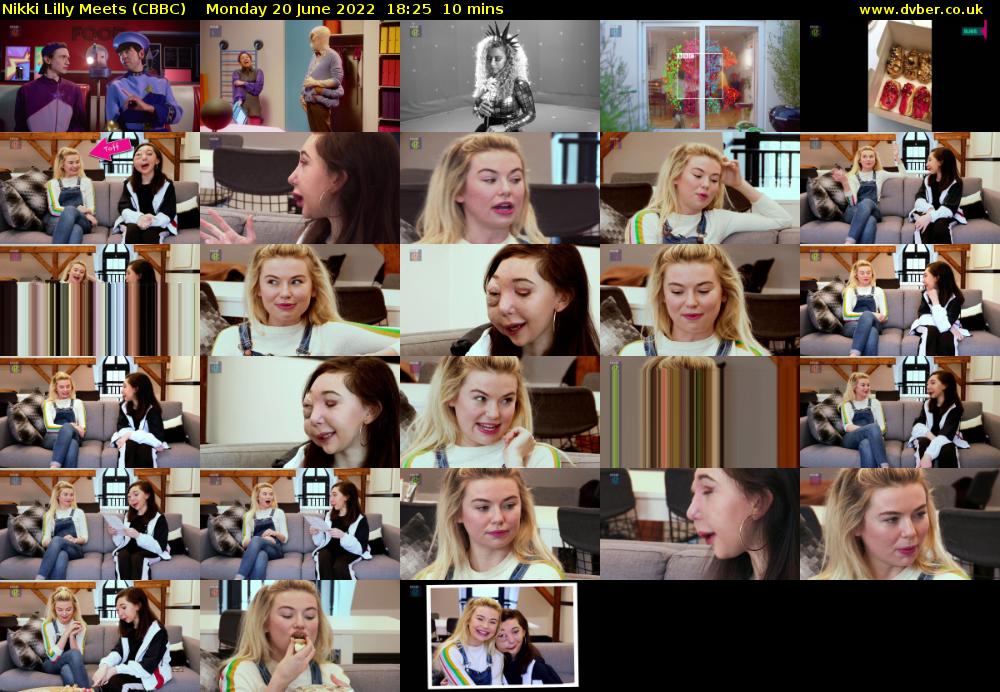 Nikki Lilly Meets (CBBC) Monday 20 June 2022 18:25 - 18:35