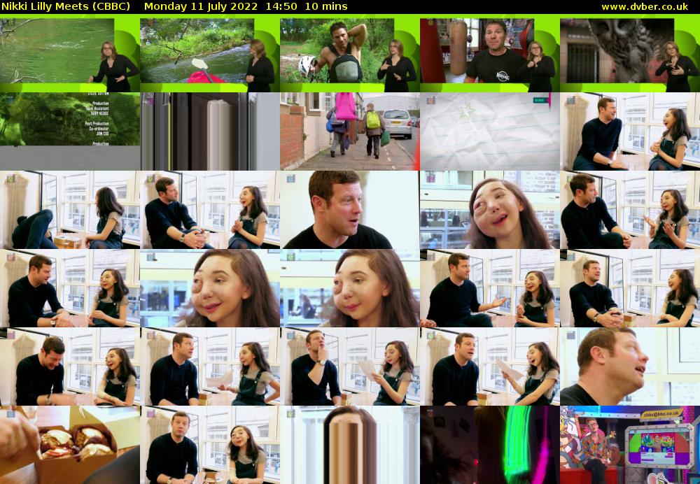 Nikki Lilly Meets (CBBC) Monday 11 July 2022 14:50 - 15:00