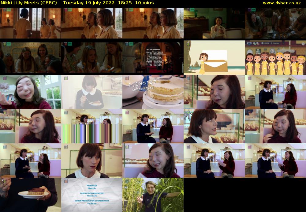 Nikki Lilly Meets (CBBC) Tuesday 19 July 2022 18:25 - 18:35