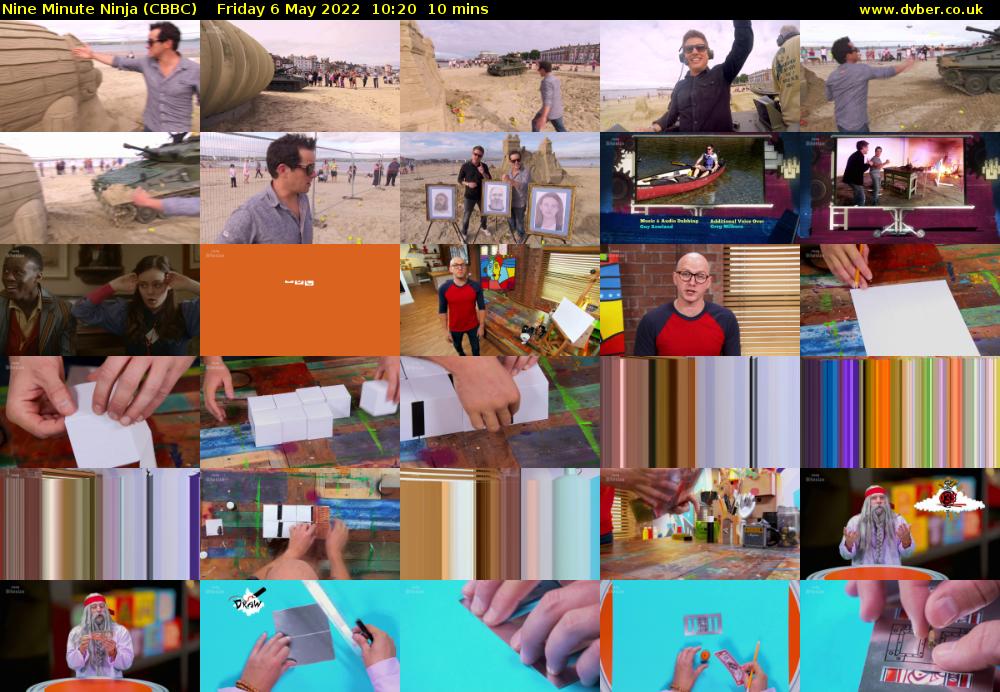 Nine Minute Ninja (CBBC) Friday 6 May 2022 10:20 - 10:30