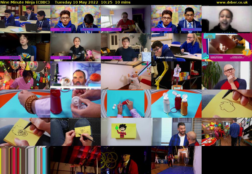 Nine Minute Ninja (CBBC) Tuesday 10 May 2022 10:25 - 10:35