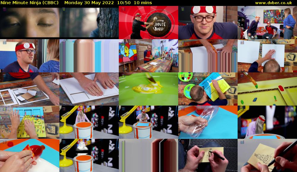 Nine Minute Ninja (CBBC) Monday 30 May 2022 10:50 - 11:00