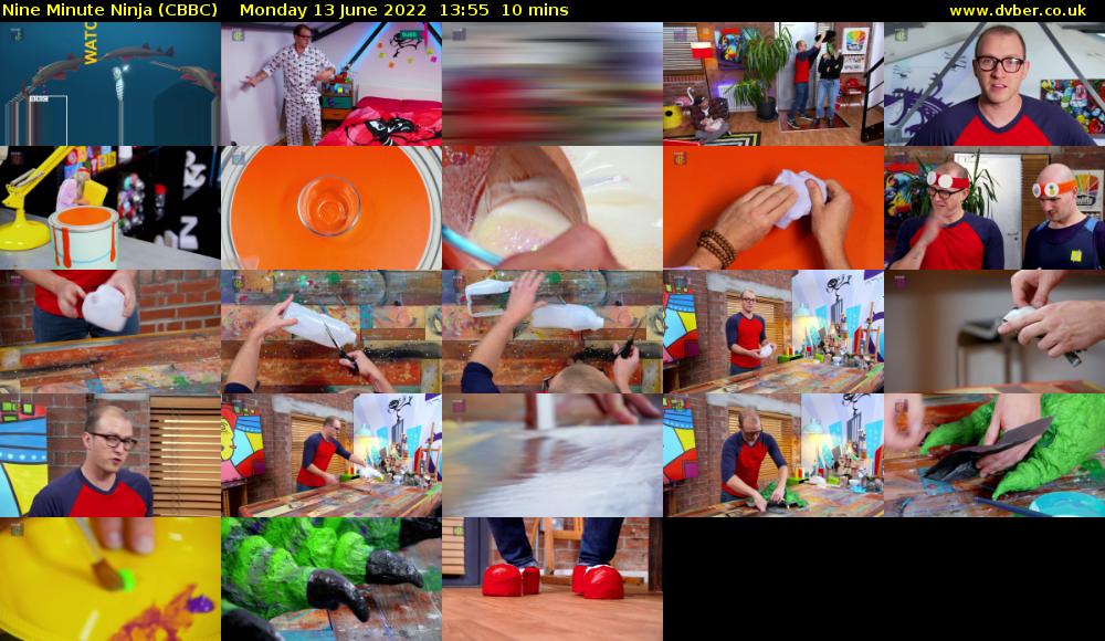Nine Minute Ninja (CBBC) Monday 13 June 2022 13:55 - 14:05