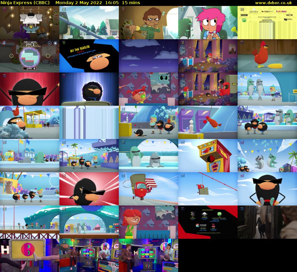 Ninja Express (CBBC) Monday 2 May 2022 16:05 - 16:20