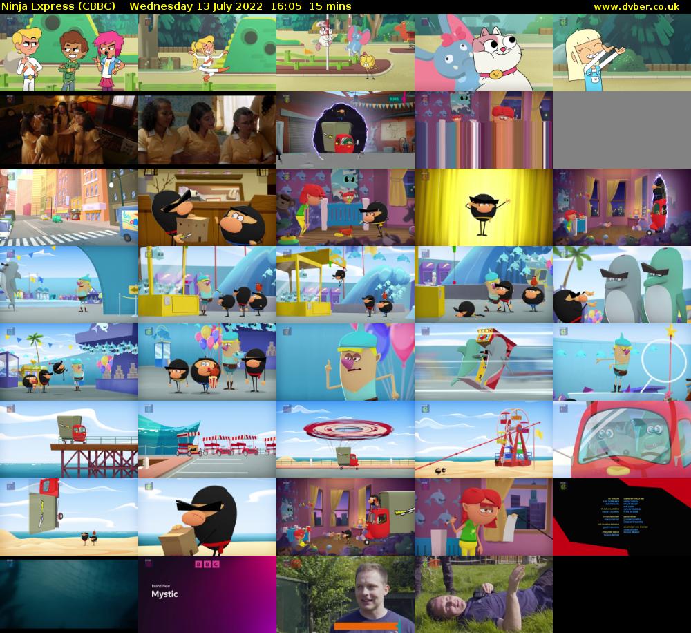 Ninja Express (CBBC) Wednesday 13 July 2022 16:05 - 16:20