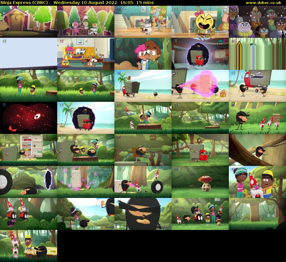 Ninja Express (CBBC) Wednesday 10 August 2022 16:05 - 16:20