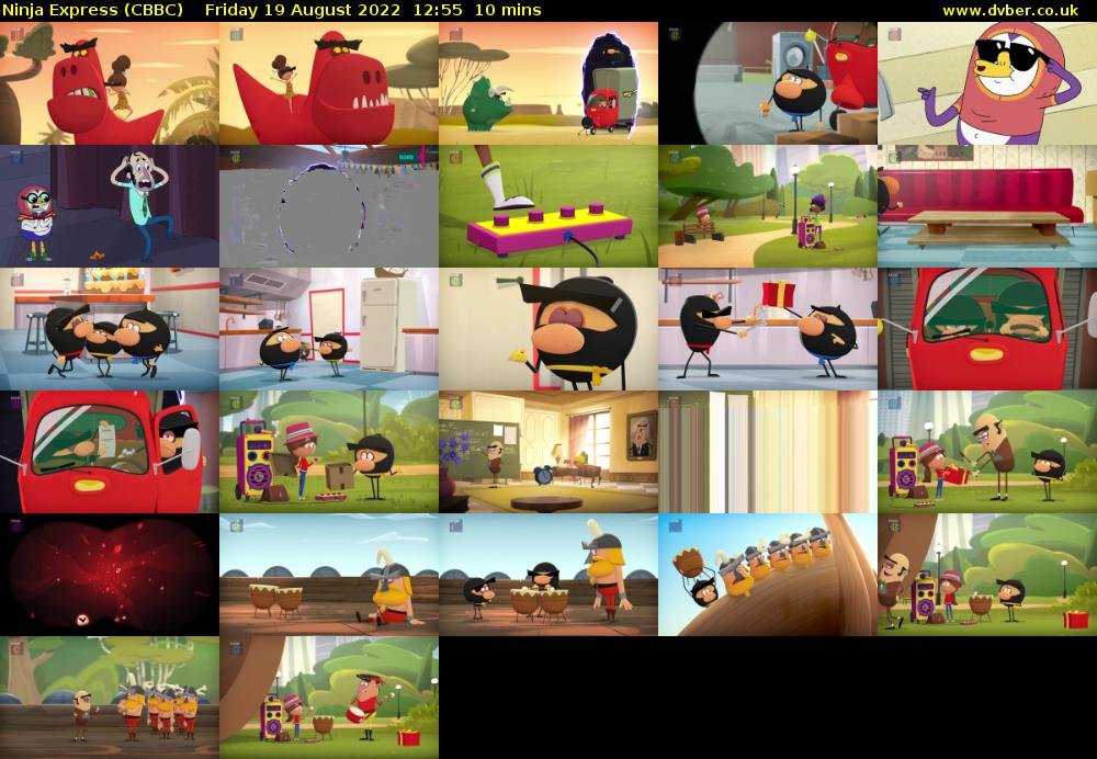Ninja Express (CBBC) Friday 19 August 2022 12:55 - 13:05