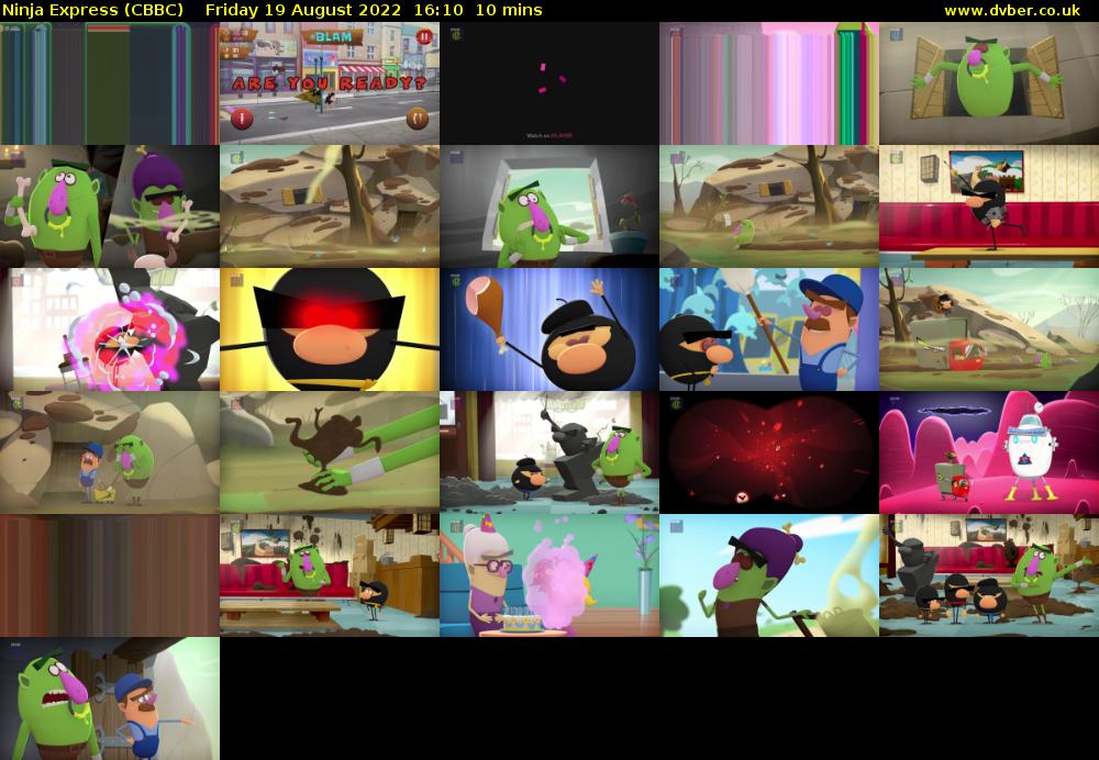 Ninja Express (CBBC) Friday 19 August 2022 16:10 - 16:20