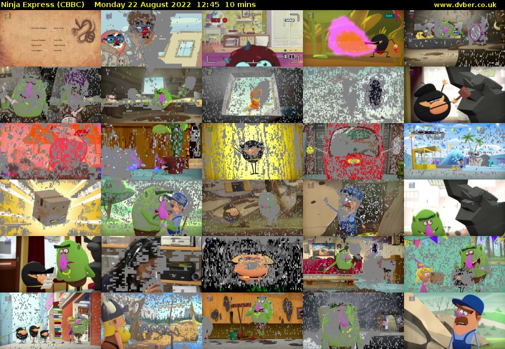 Ninja Express (CBBC) Monday 22 August 2022 12:45 - 12:55