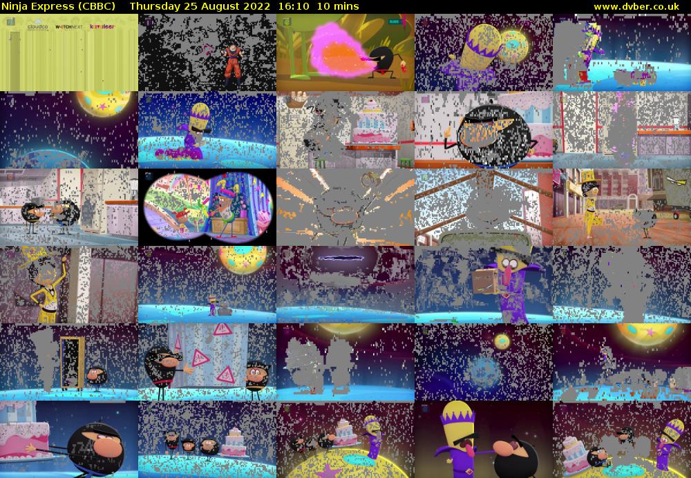 Ninja Express (CBBC) Thursday 25 August 2022 16:10 - 16:20
