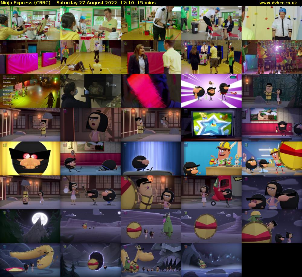 Ninja Express (CBBC) Saturday 27 August 2022 12:10 - 12:25