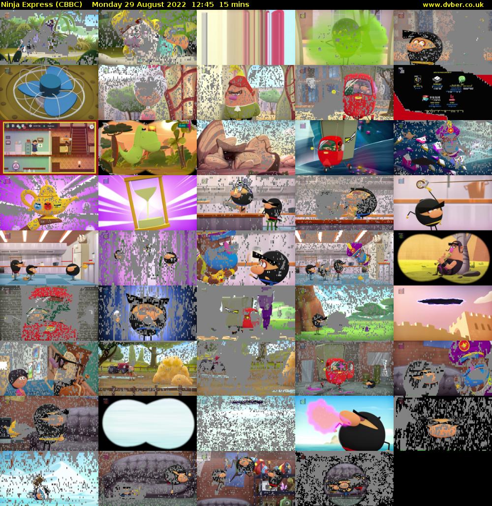 Ninja Express (CBBC) Monday 29 August 2022 12:45 - 13:00