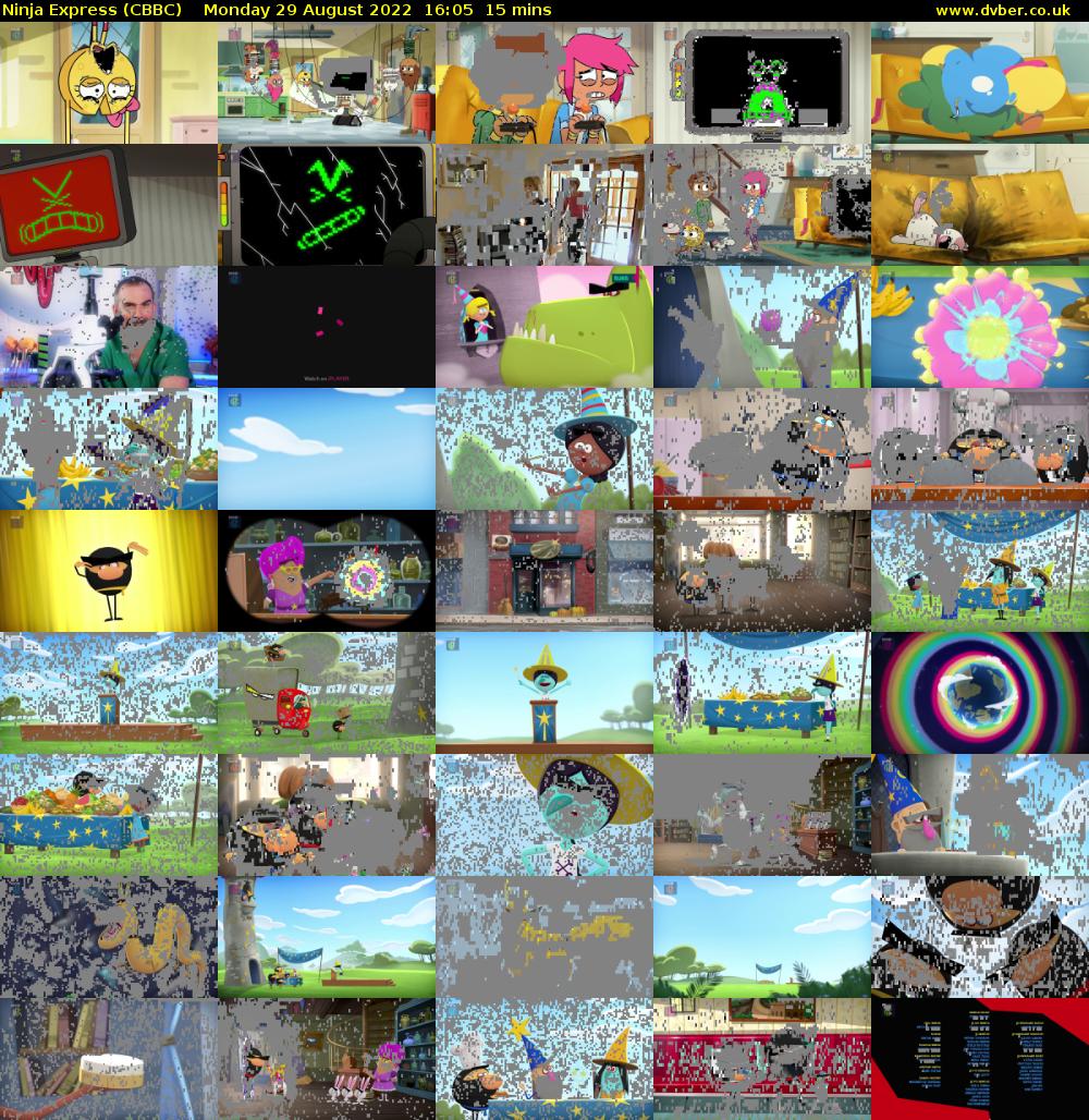 Ninja Express (CBBC) Monday 29 August 2022 16:05 - 16:20