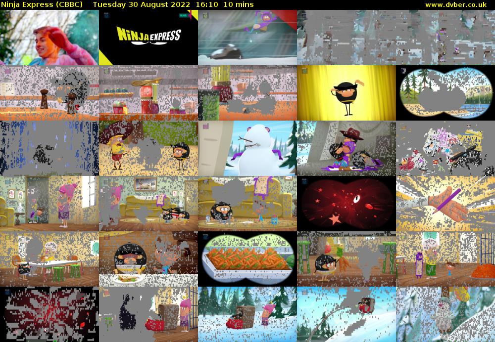 Ninja Express (CBBC) Tuesday 30 August 2022 16:10 - 16:20