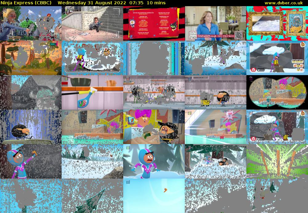 Ninja Express (CBBC) Wednesday 31 August 2022 07:35 - 07:45