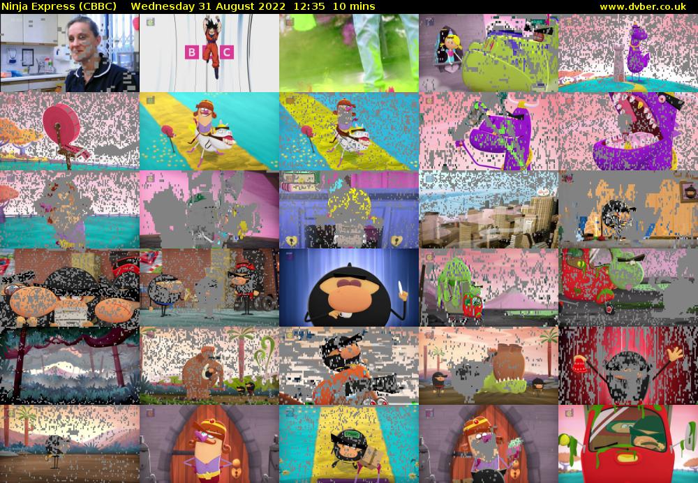 Ninja Express (CBBC) Wednesday 31 August 2022 12:35 - 12:45