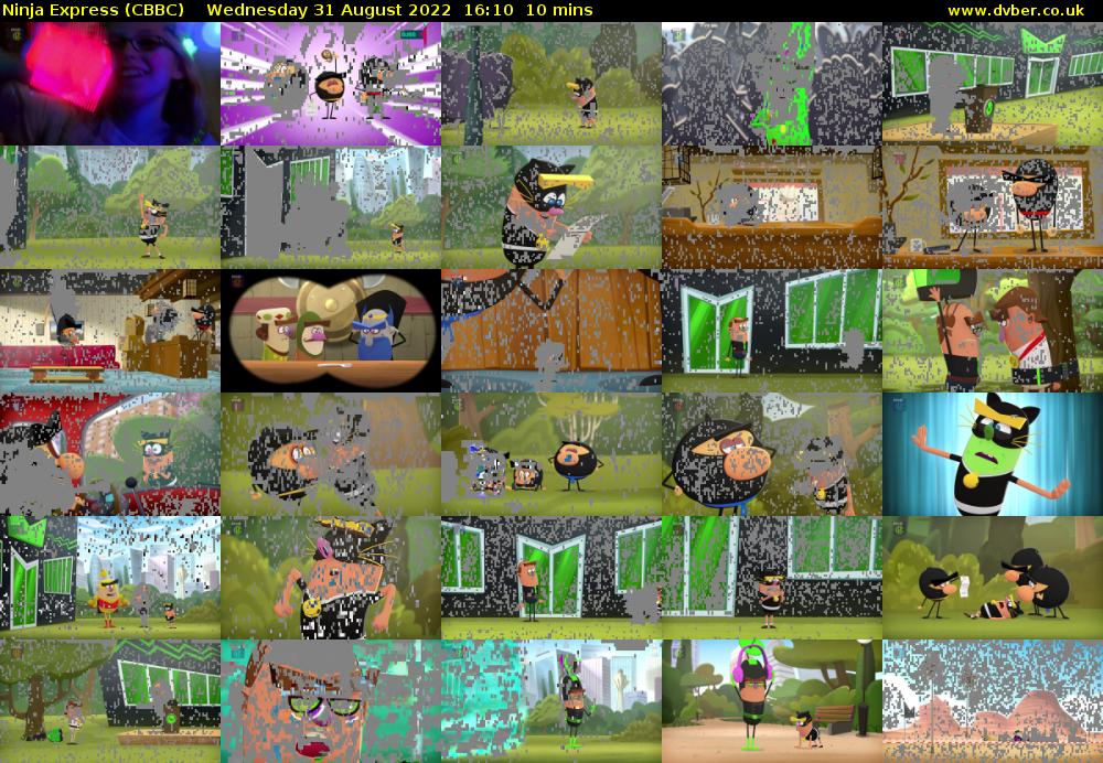 Ninja Express (CBBC) Wednesday 31 August 2022 16:10 - 16:20