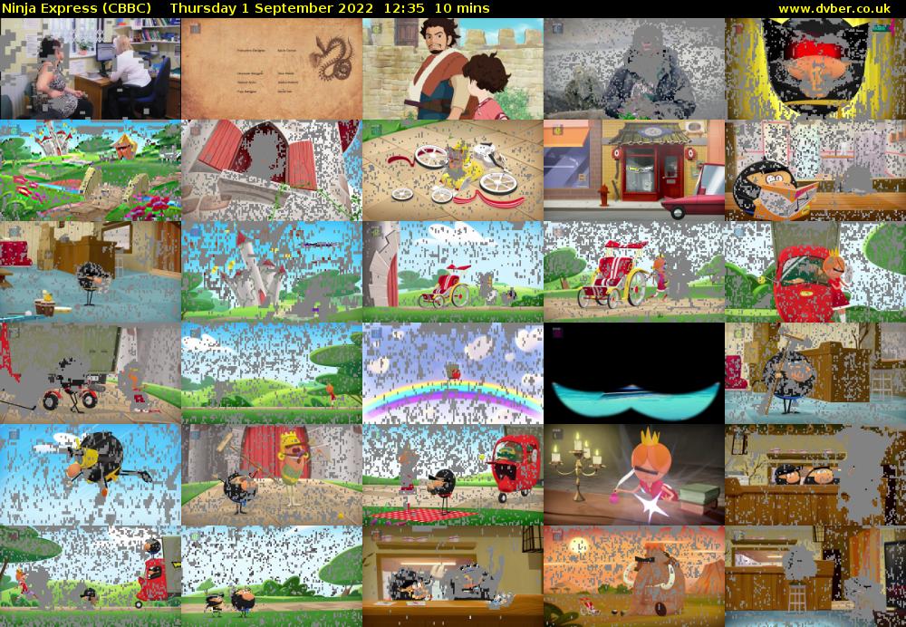 Ninja Express (CBBC) Thursday 1 September 2022 12:35 - 12:45