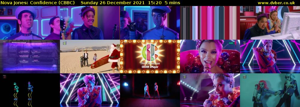 Nova Jones: Confidence (CBBC) Sunday 26 December 2021 15:20 - 15:25