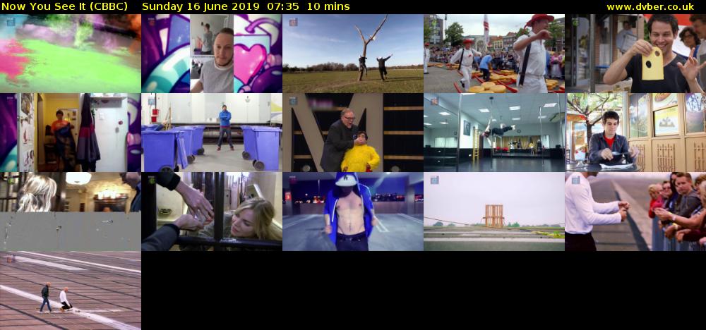 Now You See It (CBBC) Sunday 16 June 2019 07:35 - 07:45