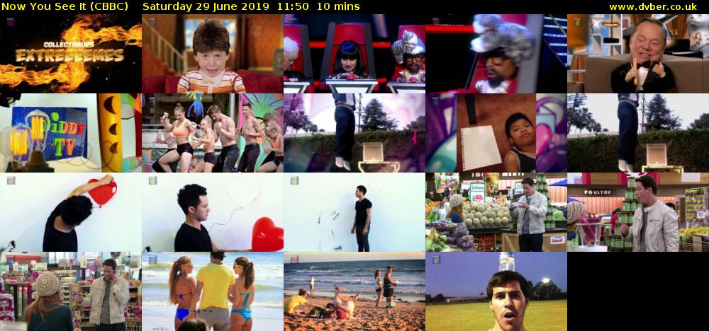 Now You See It (CBBC) Saturday 29 June 2019 11:50 - 12:00