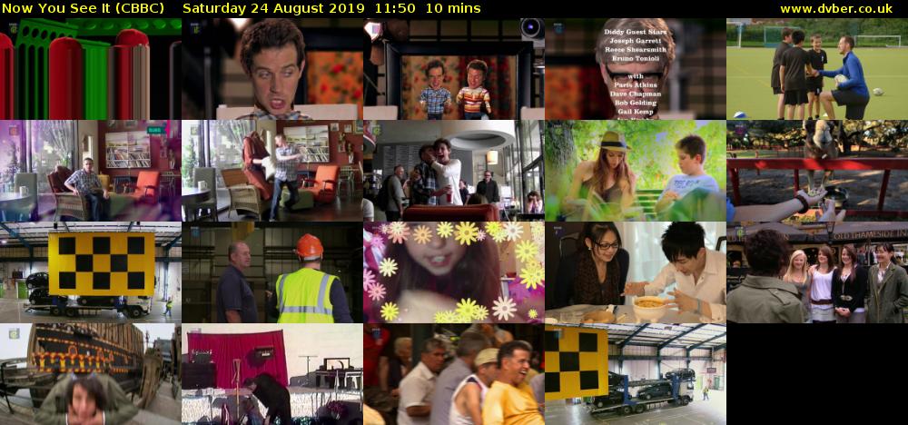 Now You See It (CBBC) Saturday 24 August 2019 11:50 - 12:00