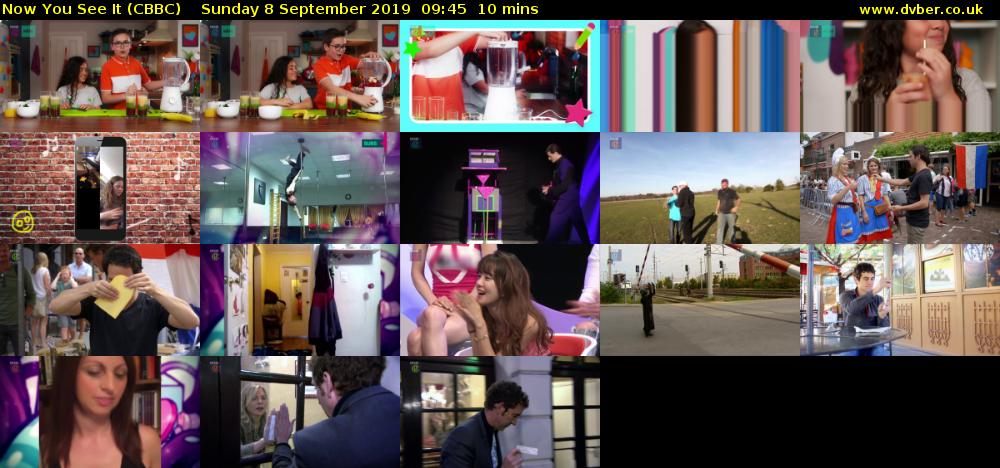 Now You See It (CBBC) Sunday 8 September 2019 09:45 - 09:55