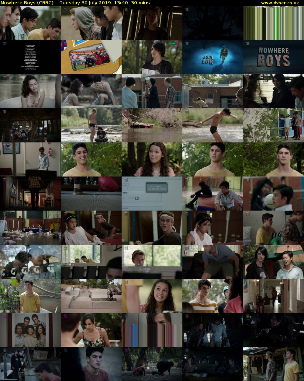 Nowhere Boys (CBBC) Tuesday 30 July 2019 13:40 - 14:10