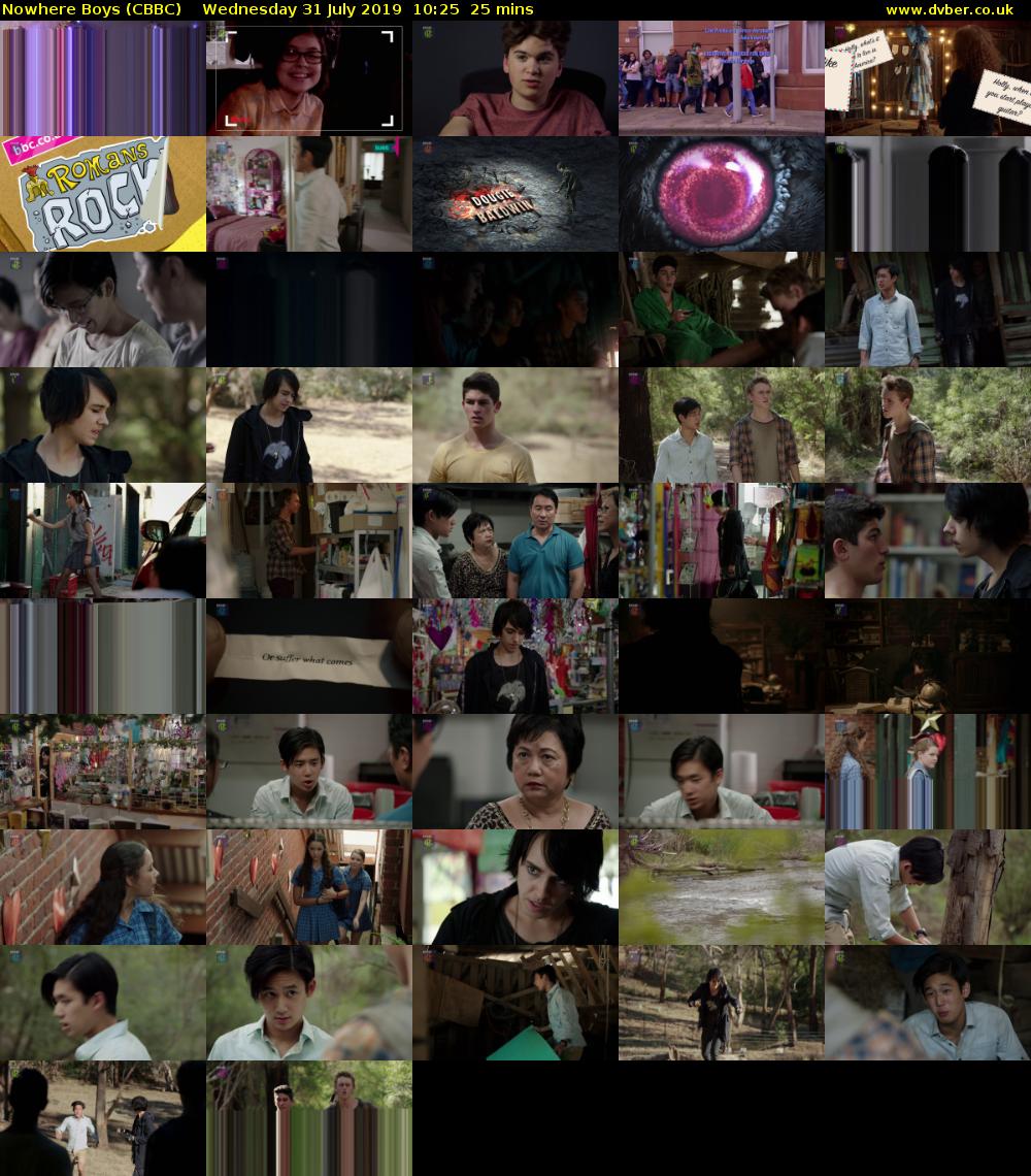 Nowhere Boys (CBBC) Wednesday 31 July 2019 10:25 - 10:50