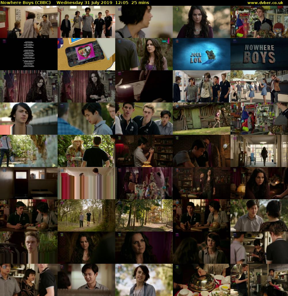 Nowhere Boys (CBBC) Wednesday 31 July 2019 12:05 - 12:30