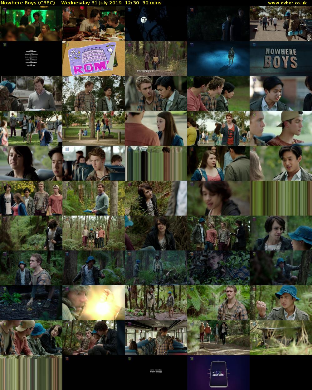Nowhere Boys (CBBC) Wednesday 31 July 2019 12:30 - 13:00
