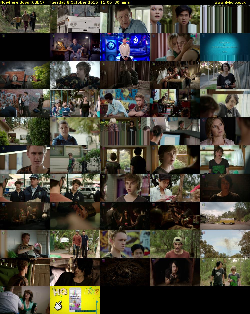 Nowhere Boys (CBBC) Tuesday 8 October 2019 11:05 - 11:35
