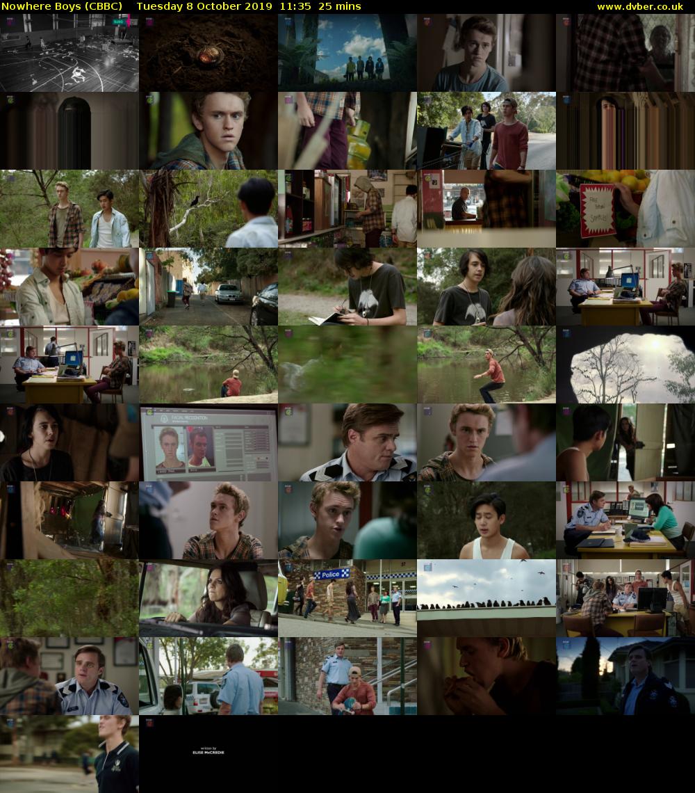 Nowhere Boys (CBBC) Tuesday 8 October 2019 11:35 - 12:00