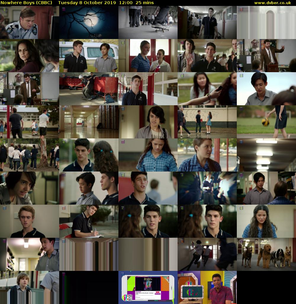 Nowhere Boys (CBBC) Tuesday 8 October 2019 12:00 - 12:25