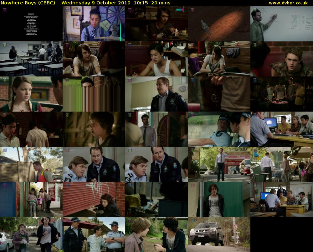 Nowhere Boys (CBBC) Wednesday 9 October 2019 10:15 - 10:35