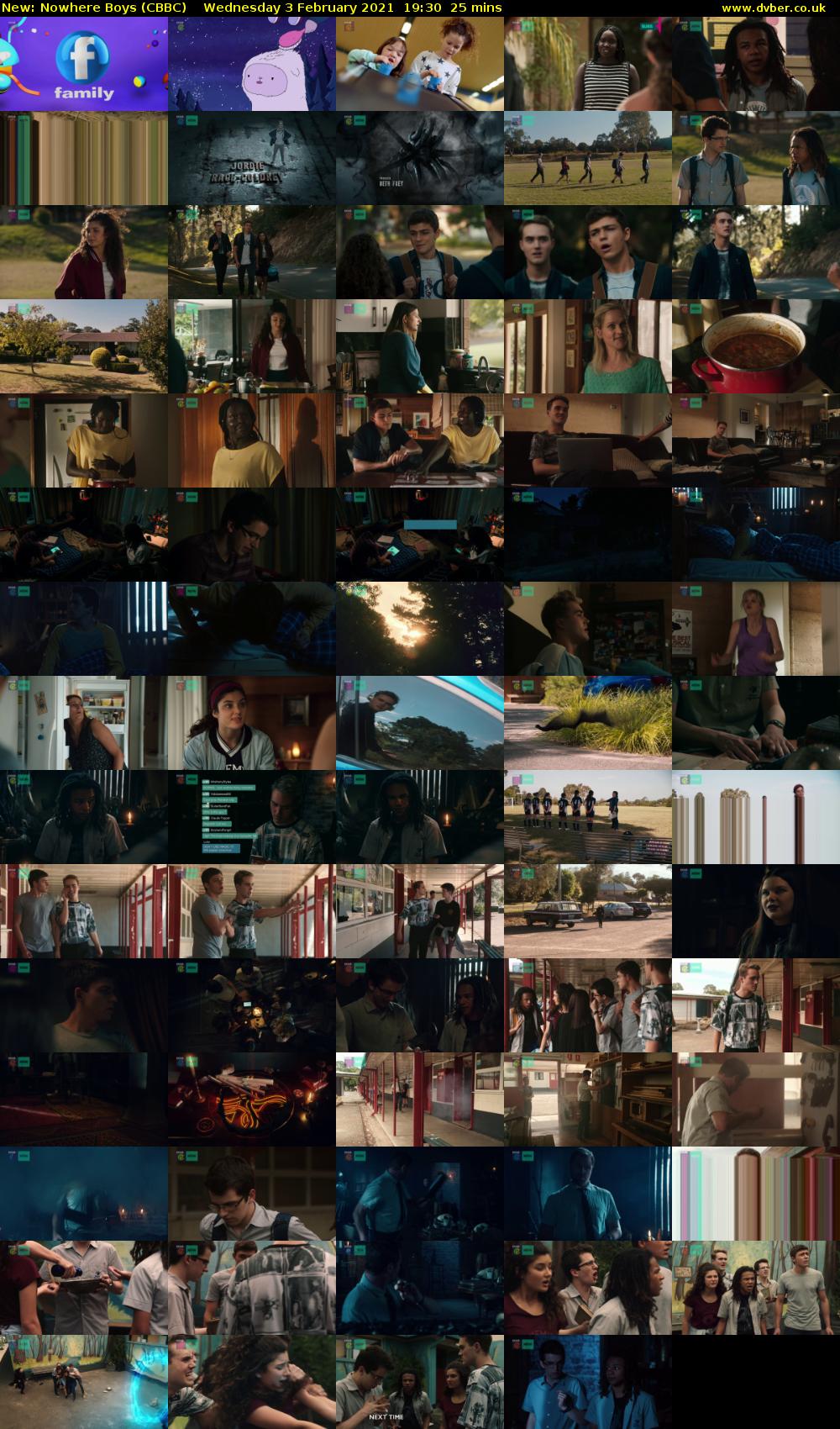 Nowhere Boys (CBBC) Wednesday 3 February 2021 19:30 - 19:55