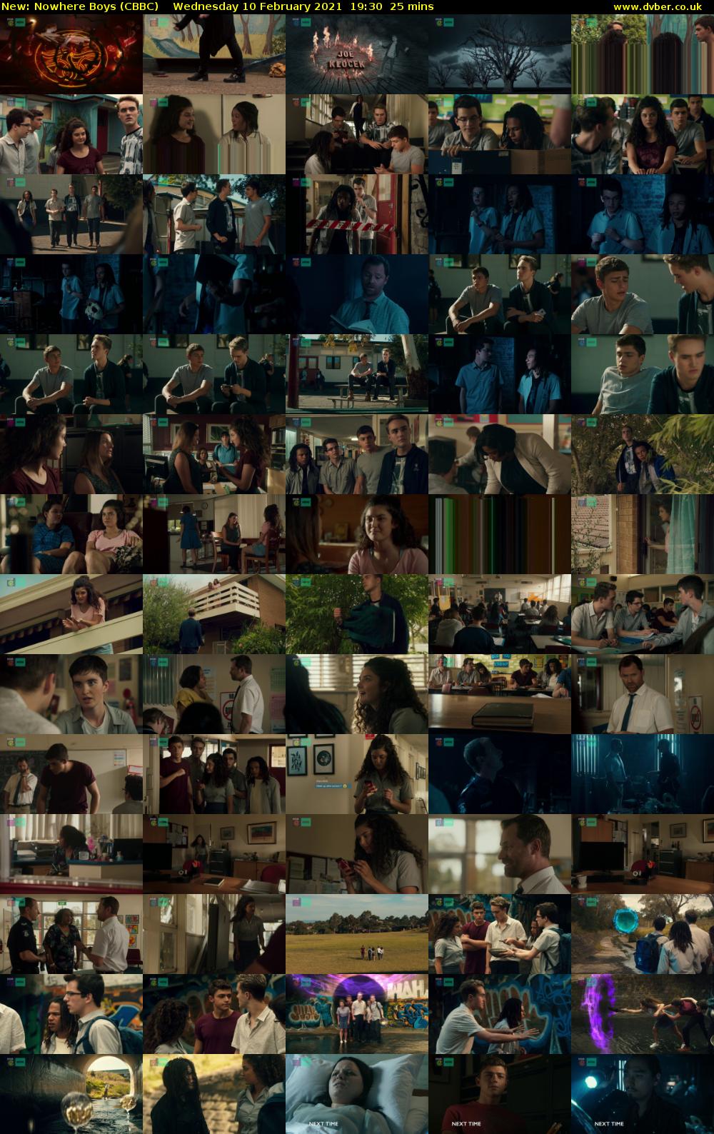 Nowhere Boys (CBBC) Wednesday 10 February 2021 19:30 - 19:55