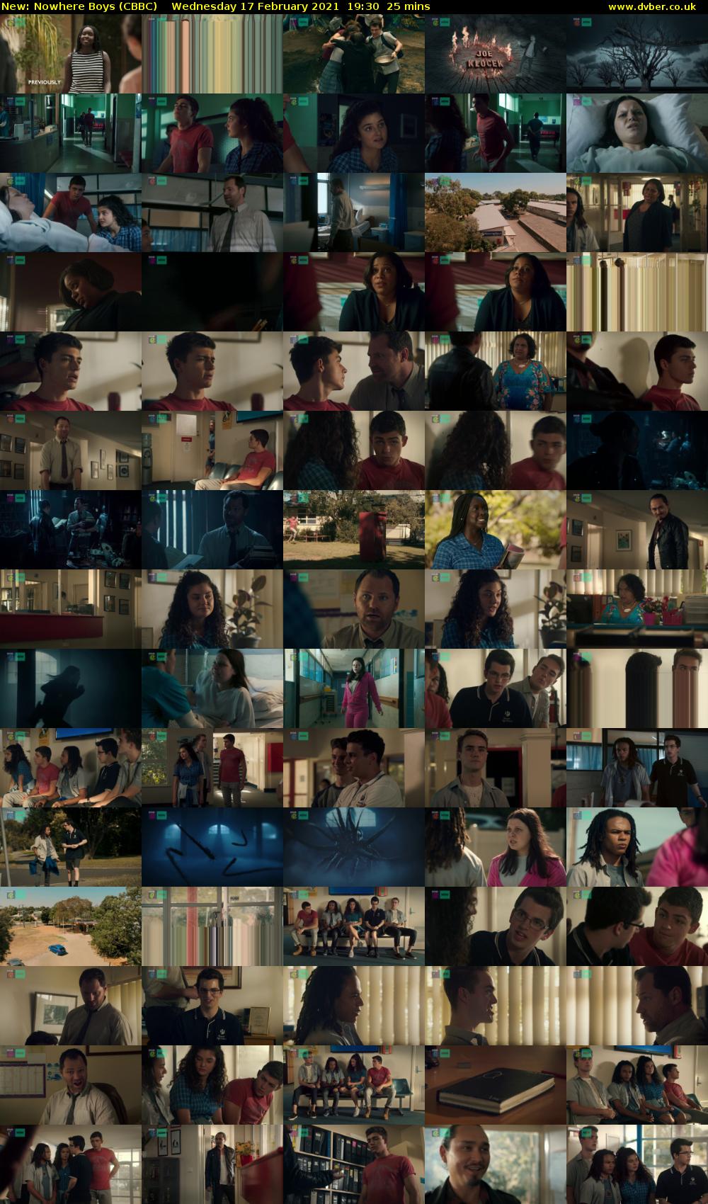Nowhere Boys (CBBC) Wednesday 17 February 2021 19:30 - 19:55