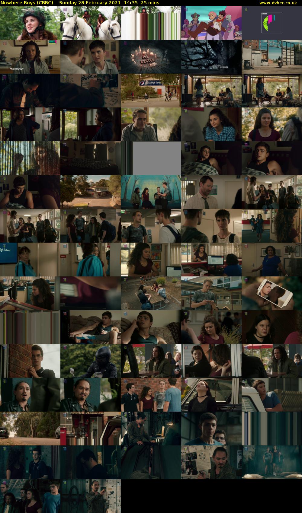 Nowhere Boys (CBBC) Sunday 28 February 2021 14:35 - 15:00