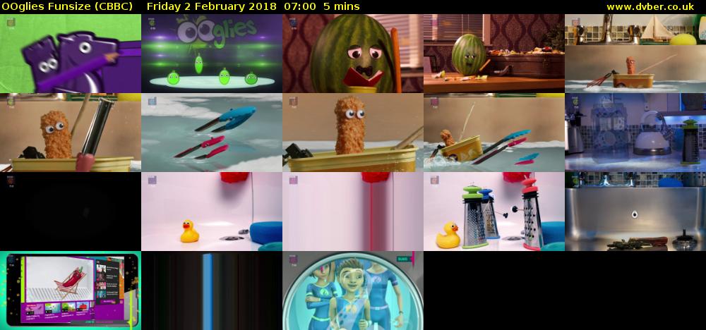 OOglies Funsize (CBBC) Friday 2 February 2018 07:00 - 07:05
