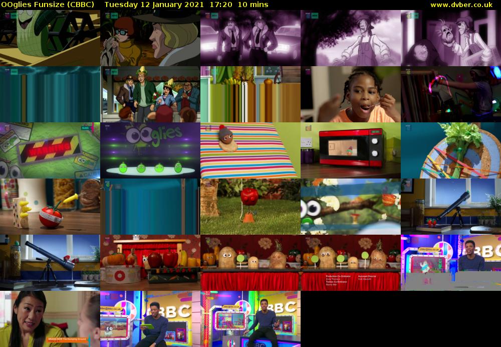 OOglies Funsize (CBBC) Tuesday 12 January 2021 17:20 - 17:30