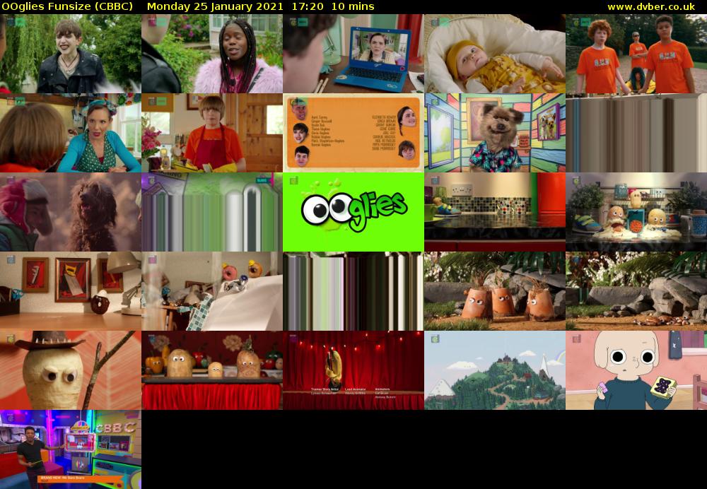 OOglies Funsize (CBBC) Monday 25 January 2021 17:20 - 17:30