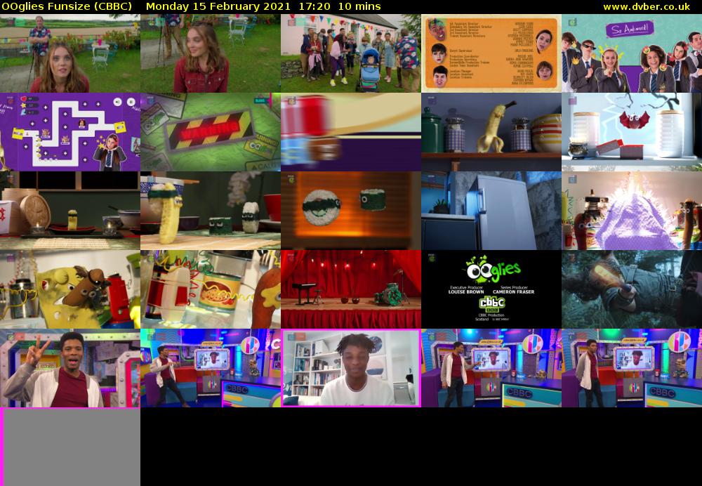 OOglies Funsize (CBBC) Monday 15 February 2021 17:20 - 17:30