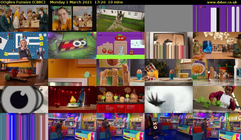 OOglies Funsize (CBBC) Monday 1 March 2021 17:20 - 17:30