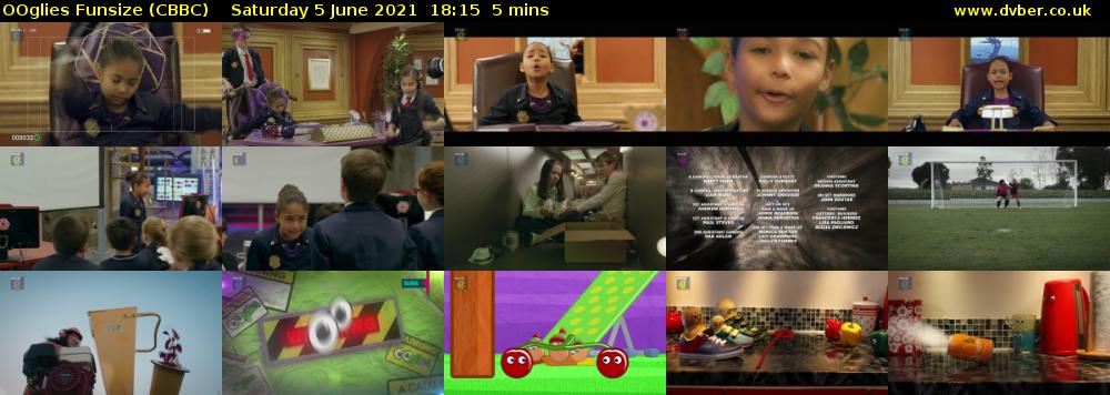 OOglies Funsize (CBBC) Saturday 5 June 2021 18:15 - 18:20
