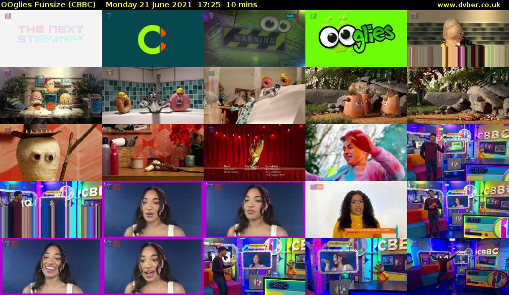 OOglies Funsize (CBBC) Monday 21 June 2021 17:25 - 17:35