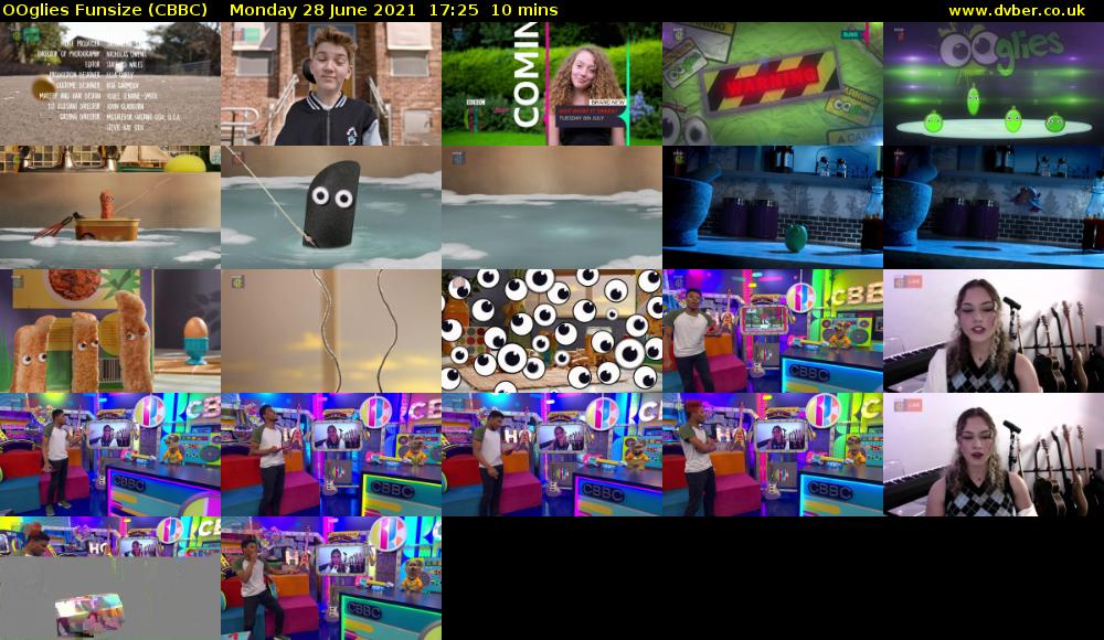 OOglies Funsize (CBBC) Monday 28 June 2021 17:25 - 17:35