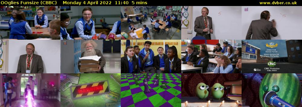 OOglies Funsize (CBBC) Monday 4 April 2022 11:40 - 11:45